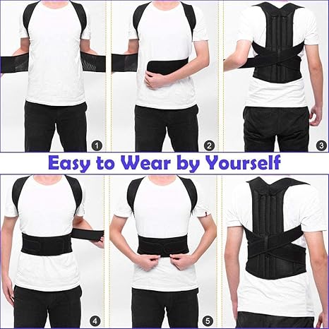 Unisex Posture Corrector Belt – Improve Posture, Reduce Back & Shoulder Pain | Adjustable & Comfortable