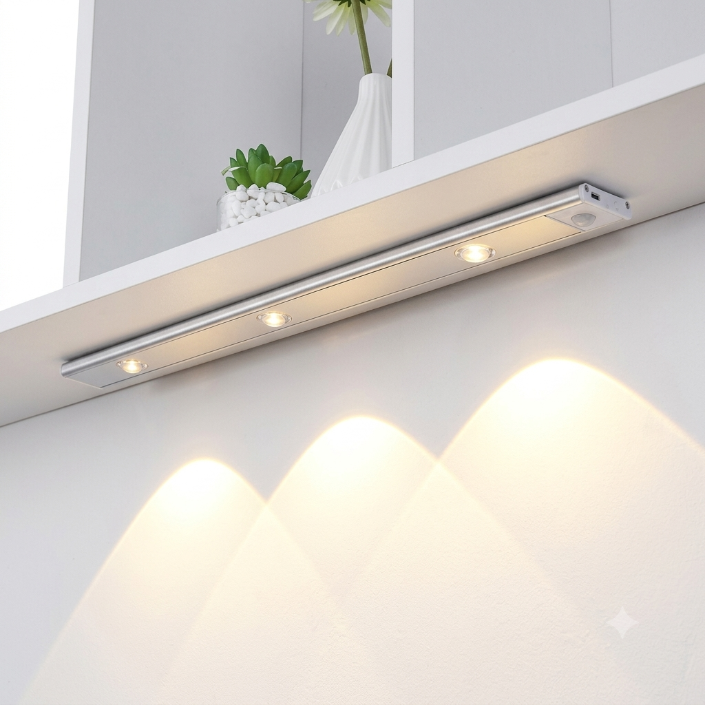Motion Sensor LED Light Bar for Wardrobe & Cabinet | Auto On/Off | Stick-On