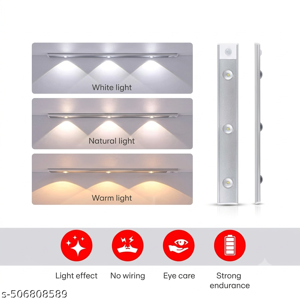 Motion Sensor LED Light Bar for Wardrobe & Cabinet | Auto On/Off | Stick-On