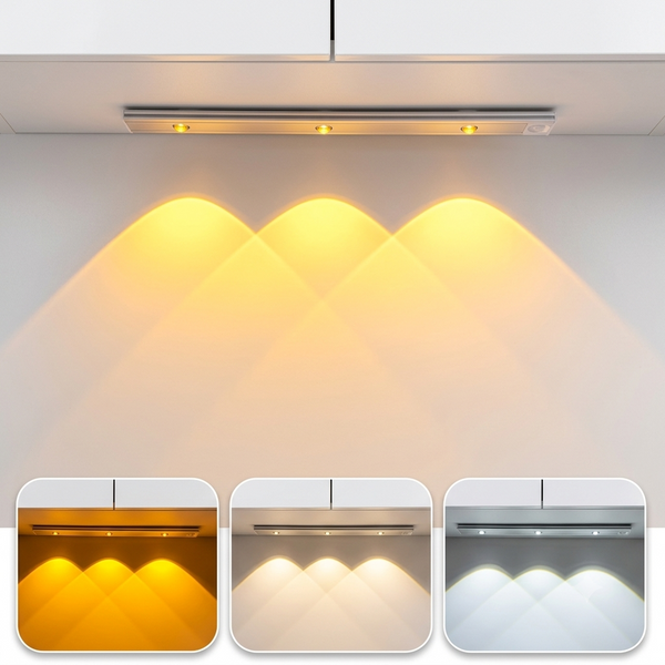 Motion Sensor LED Light Bar for Wardrobe & Cabinet | Auto On/Off | Stick-On